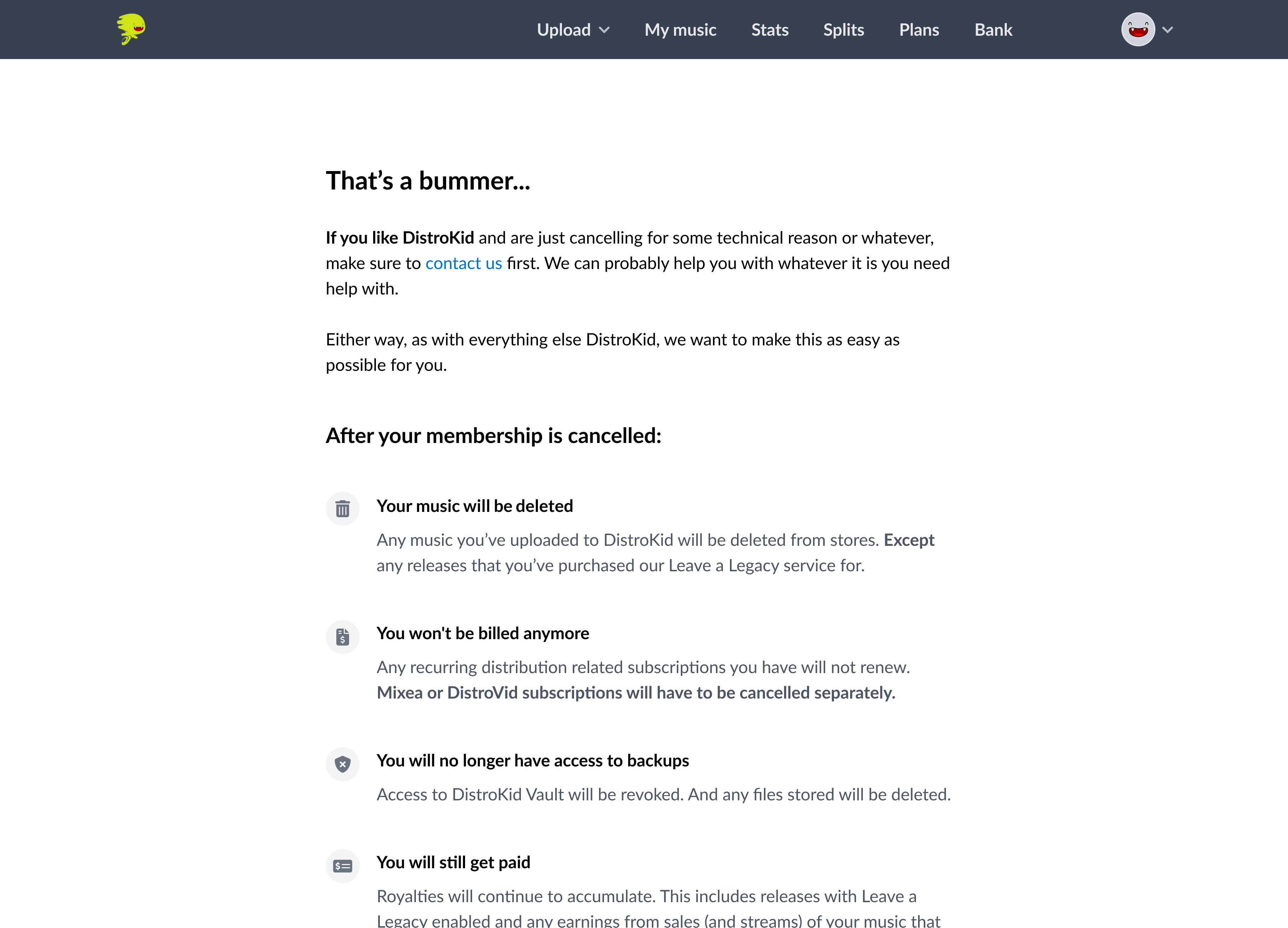 Cancellation flow redesign with updated hero screen